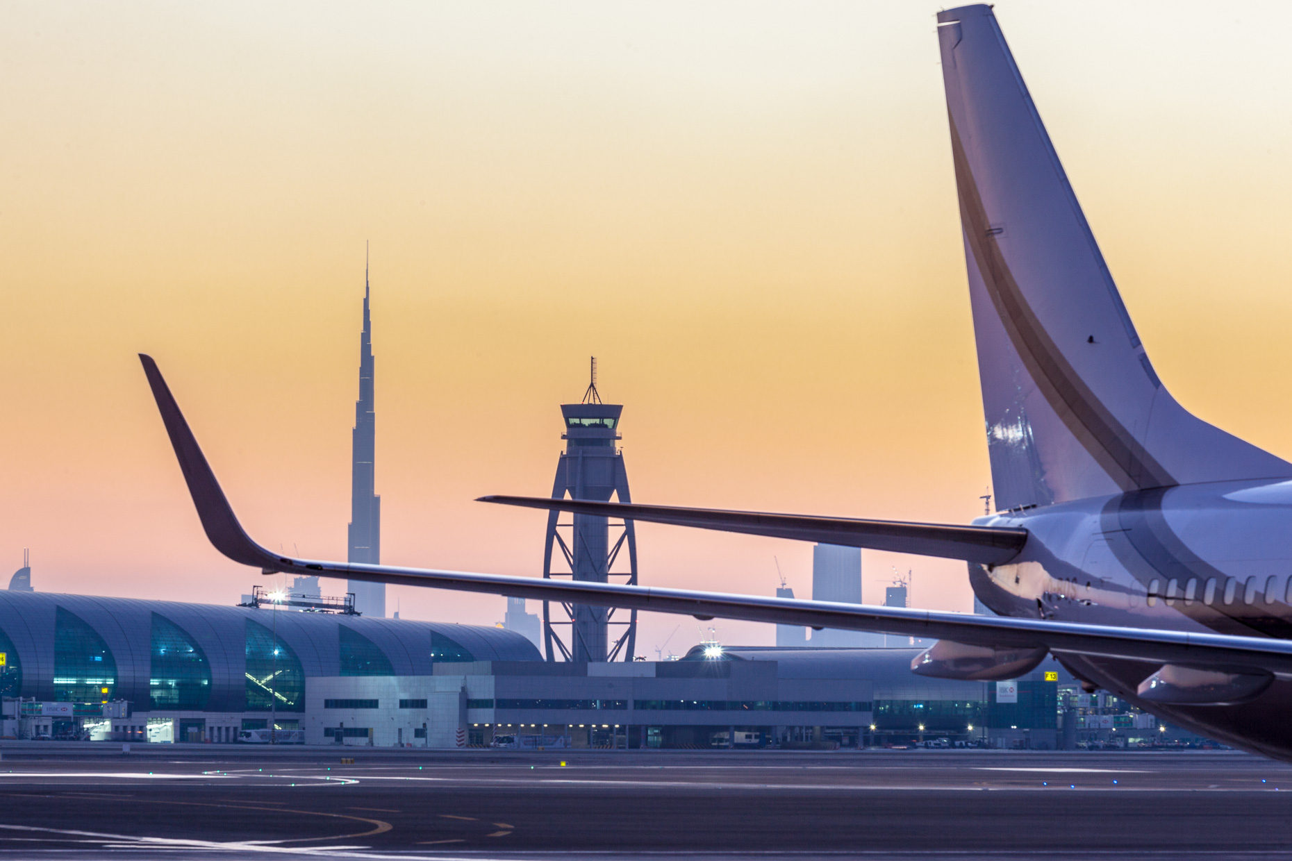 Sunset Duba Airport Tower | UAE
